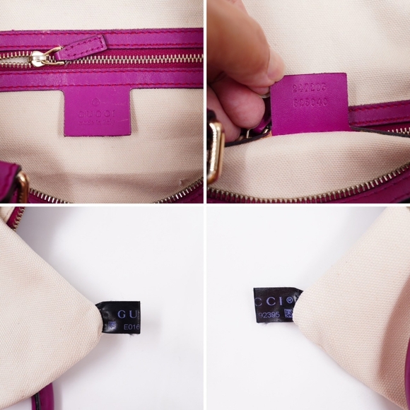 Gucci Pink Canvas Boston - Picture 3 of 12